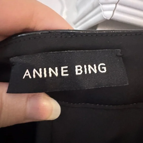 Anine Bing Classic Black Carmen Pant - Picture 4 of 8